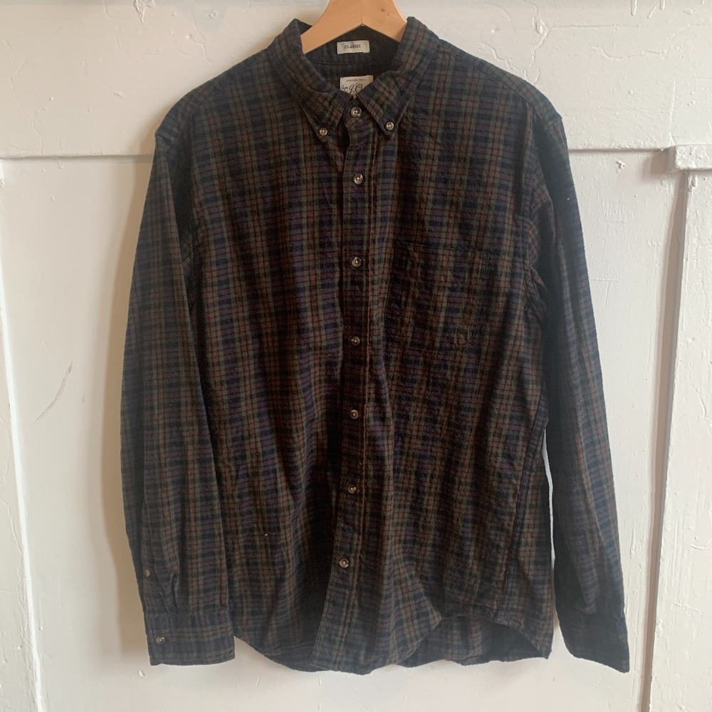 J. Crew Brushed Twill Button Down (L)